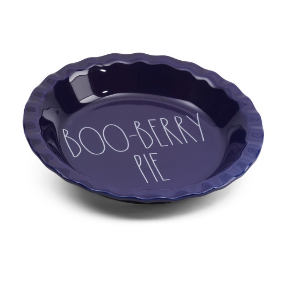 RAE DUNN Boo Berry Pie Plate 12" Diameter